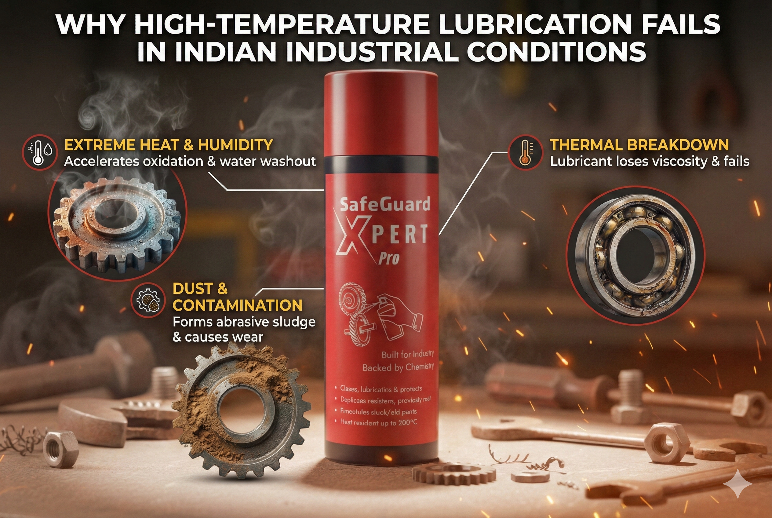 Why High-Temperature Lubrication Fails in Indian Industrial Conditions